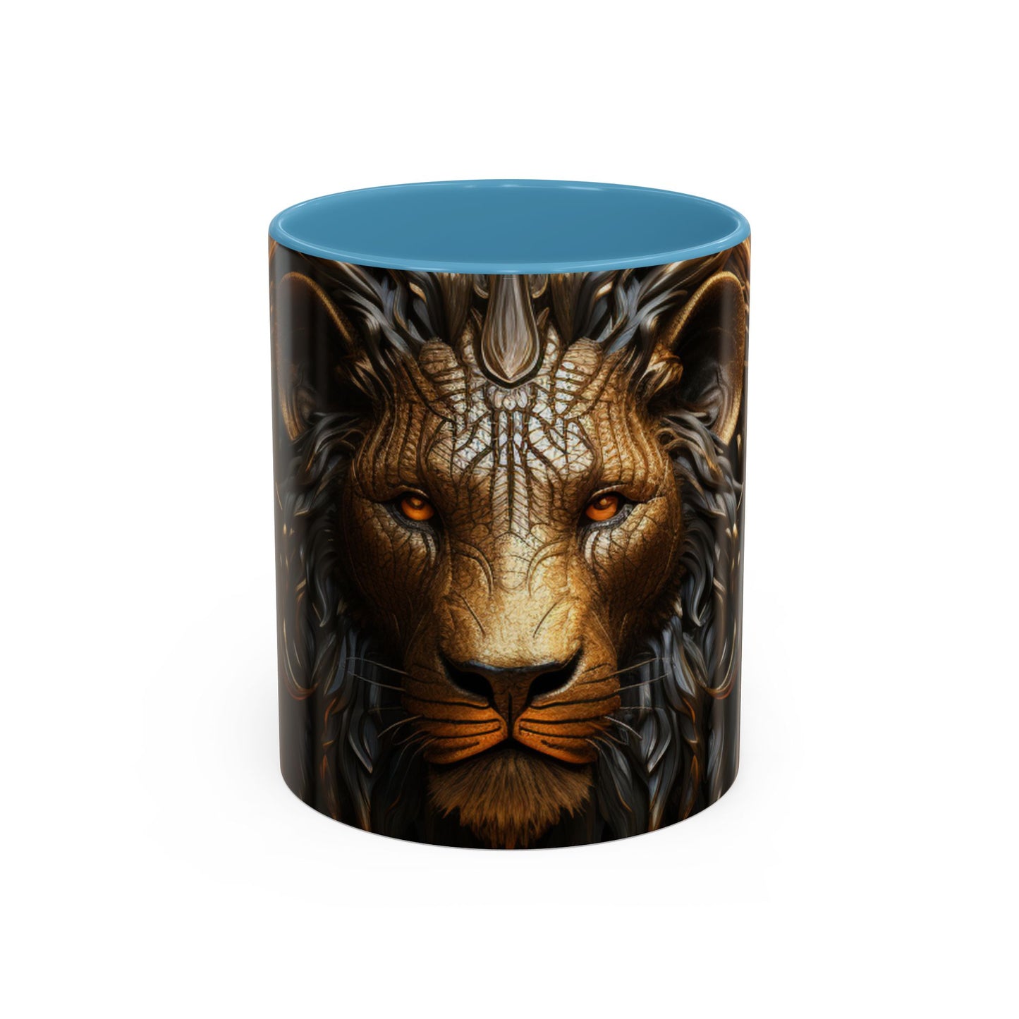 Accent Coffee Mug, 11oz - Lion of Majesty Design