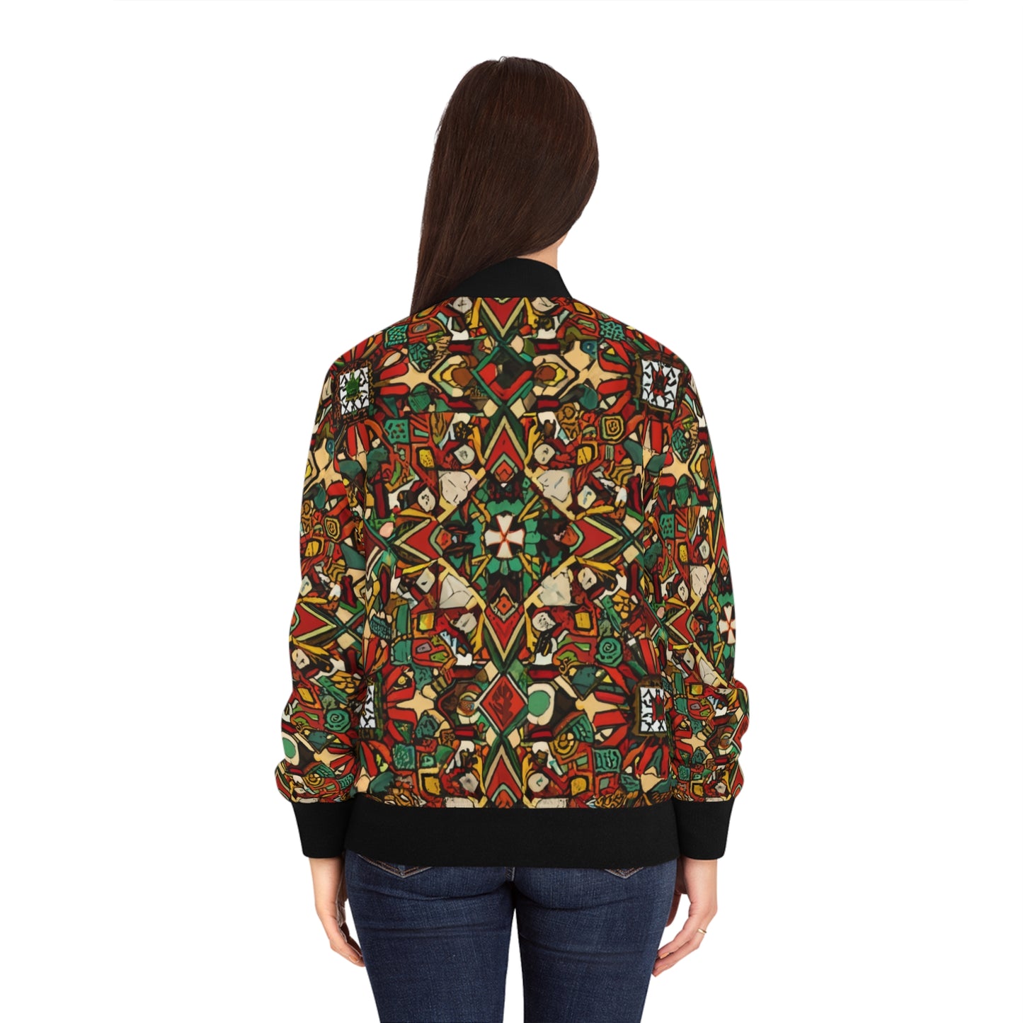 Women's Bomber Jacket - Divine Wisdom Design