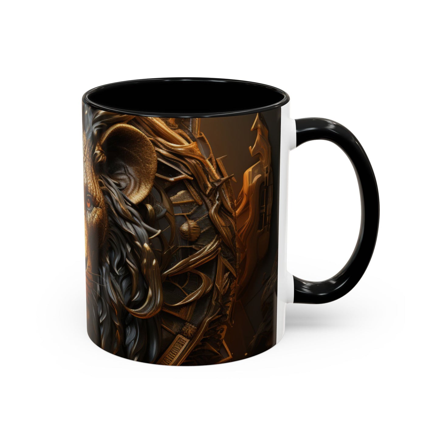 Accent Coffee Mug, 11oz - Lion of Majesty Design