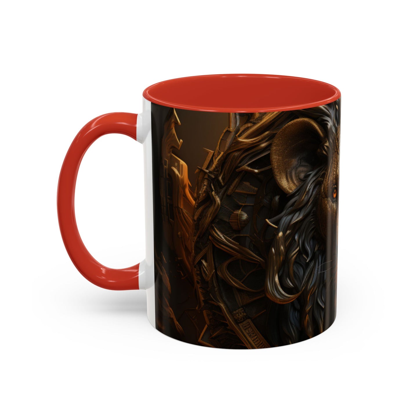 Accent Coffee Mug, 11oz - Lion of Majesty Design