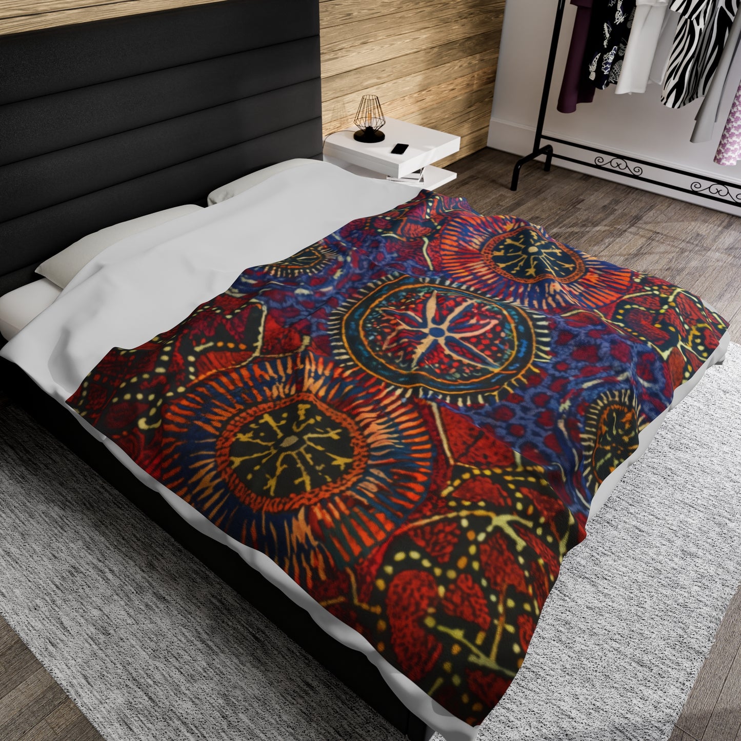 Velveteen Plush Blanket - Matopos Design