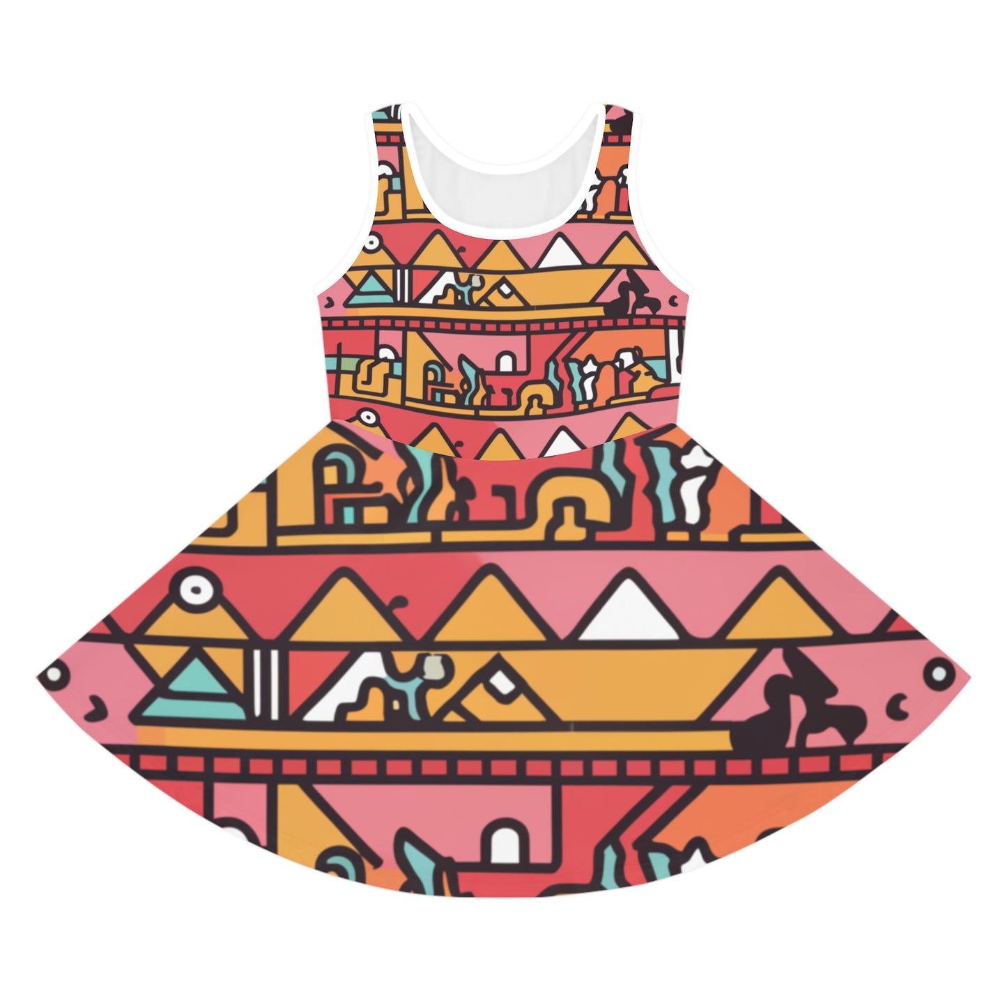 Girls' Sleeveless Sundress - Flamingo Design