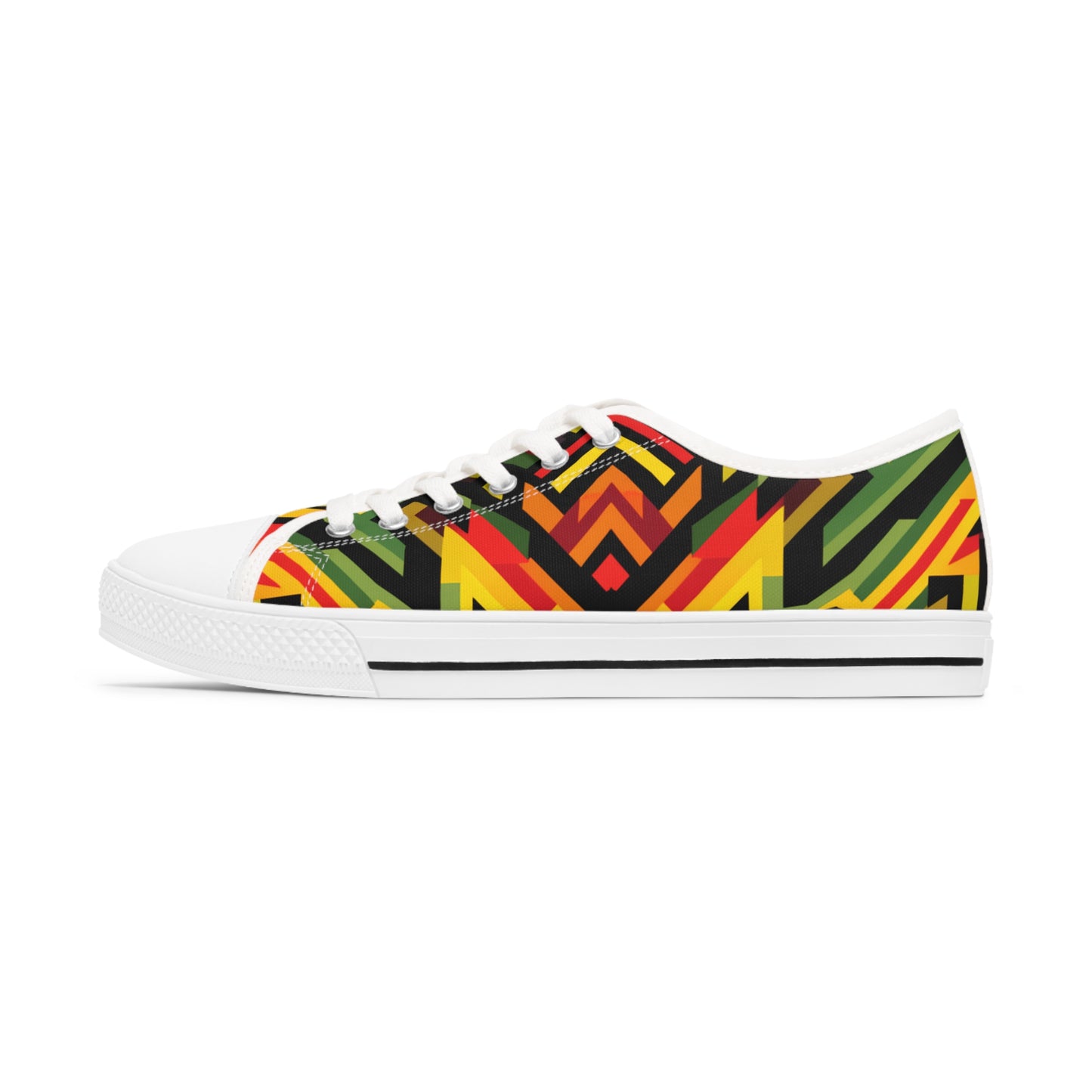 Women's Low Top Sneakers - Sun Splash Design