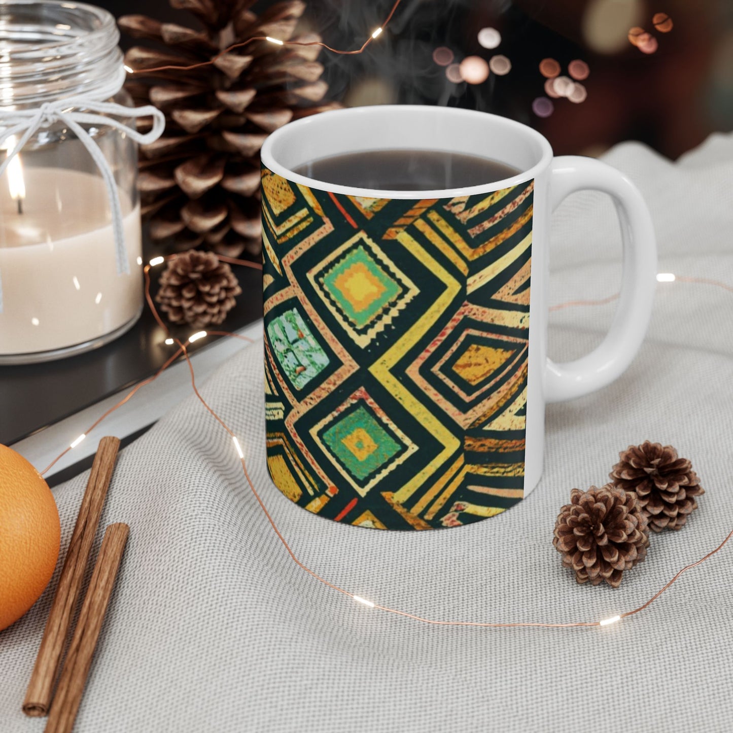 Ceramic Mug 11oz - African Psalm Design