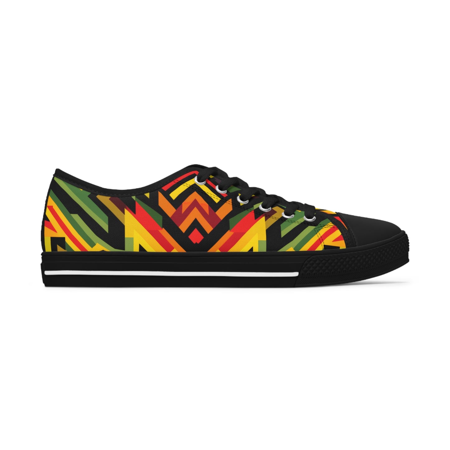 Women's Low Top Sneakers - Sun Splash Design