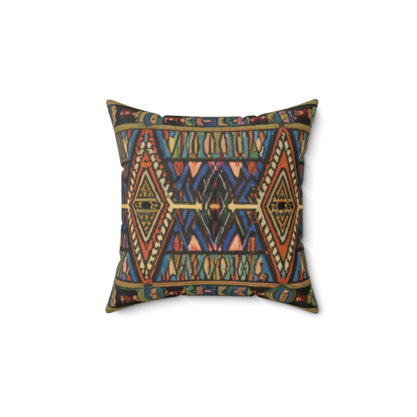 Spun Polyester Square Pillow - Radiance of Creation Design