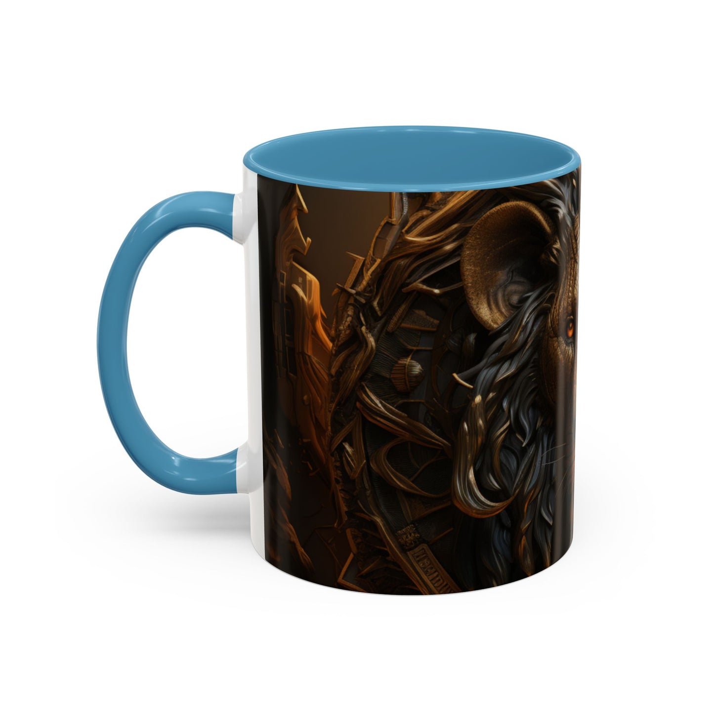 Accent Coffee Mug, 11oz - Lion of Majesty Design