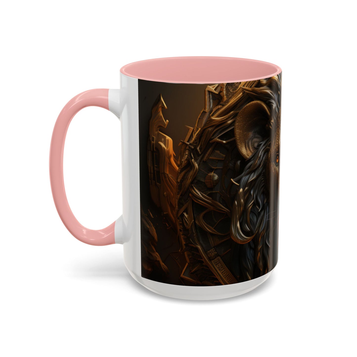 Accent Coffee Mug, 11oz - Lion of Majesty Design
