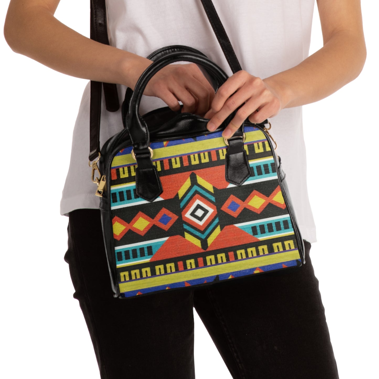 Shoulder Handbag - Eternal Flame Design