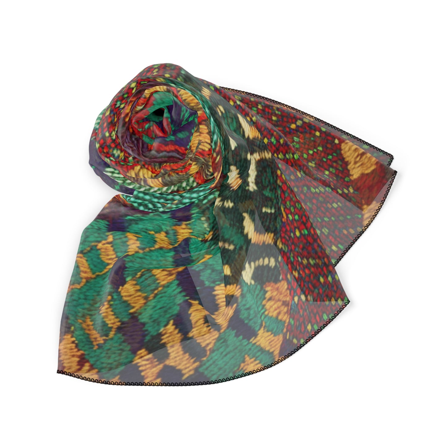 Unisex Poly Scarf - Luanda Design