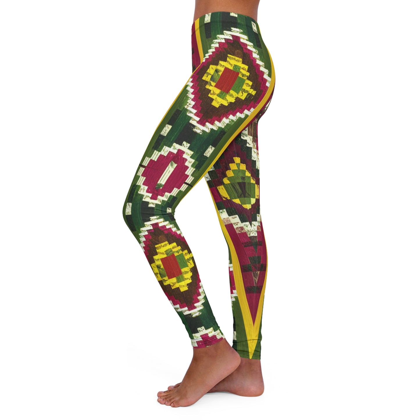 Women's Spandex Leggings - Eternal Flame Design