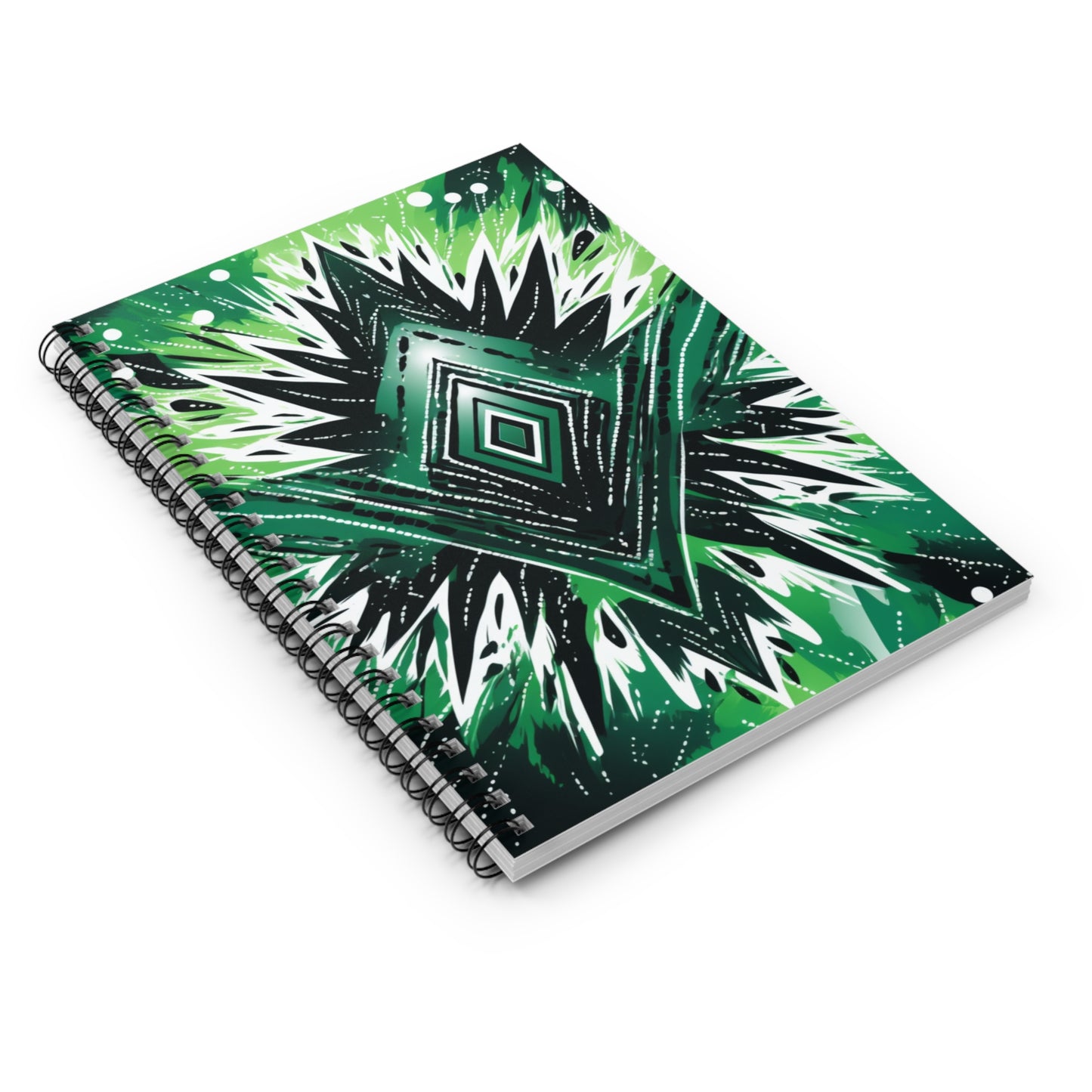 Spiral Notebook Ruled Line - Naija Tye Dye Design