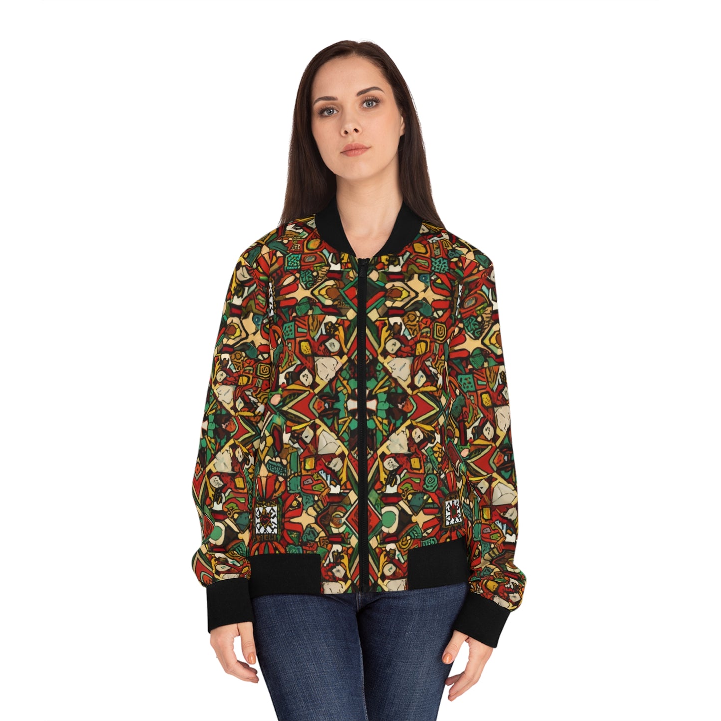 Women's Bomber Jacket - Divine Wisdom Design
