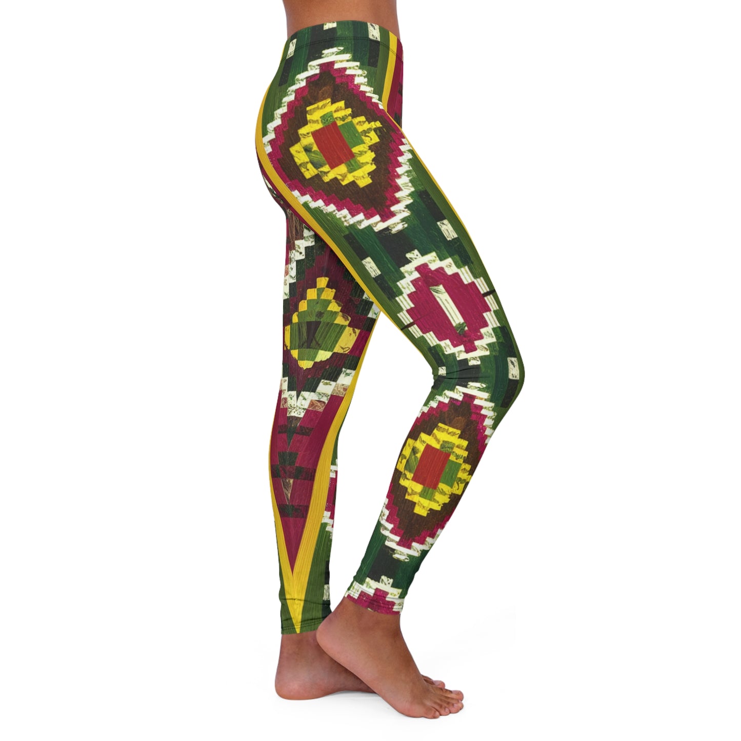 Women's Spandex Leggings - Eternal Flame Design