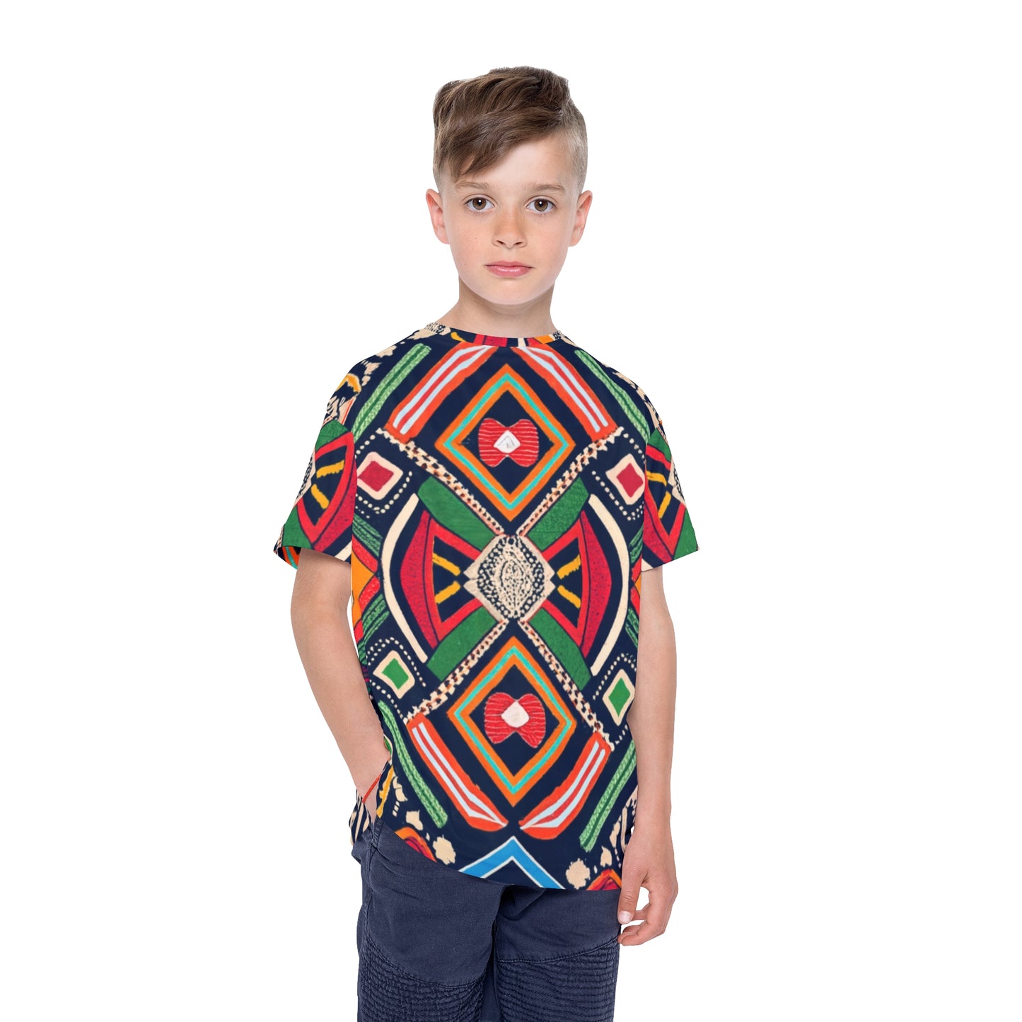 Kids Sports Jersey - Heritage Weave Design