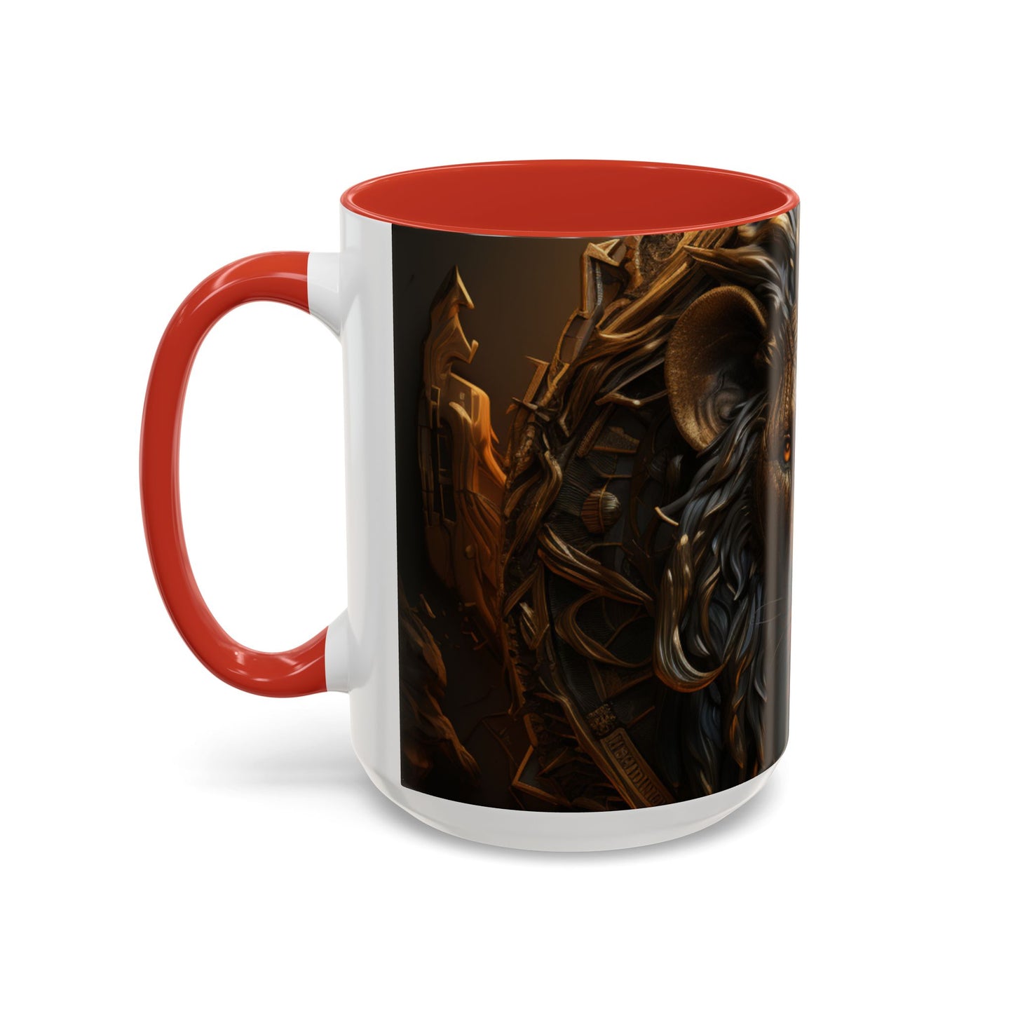Accent Coffee Mug, 11oz - Lion of Majesty Design