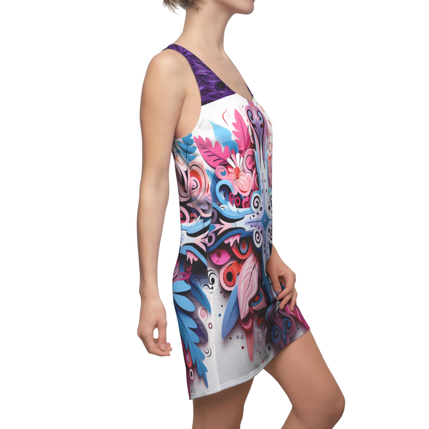 Women's Cut & Sew Racerback Dress (AOP) - Hope Cross