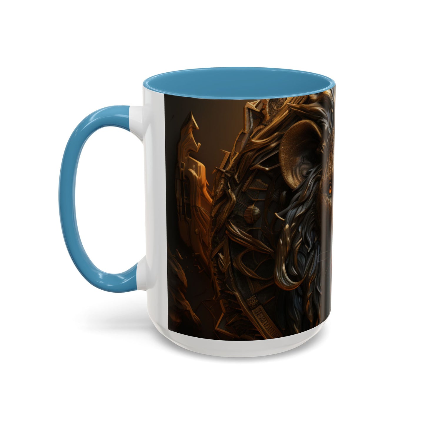 Accent Coffee Mug, 11oz - Lion of Majesty Design