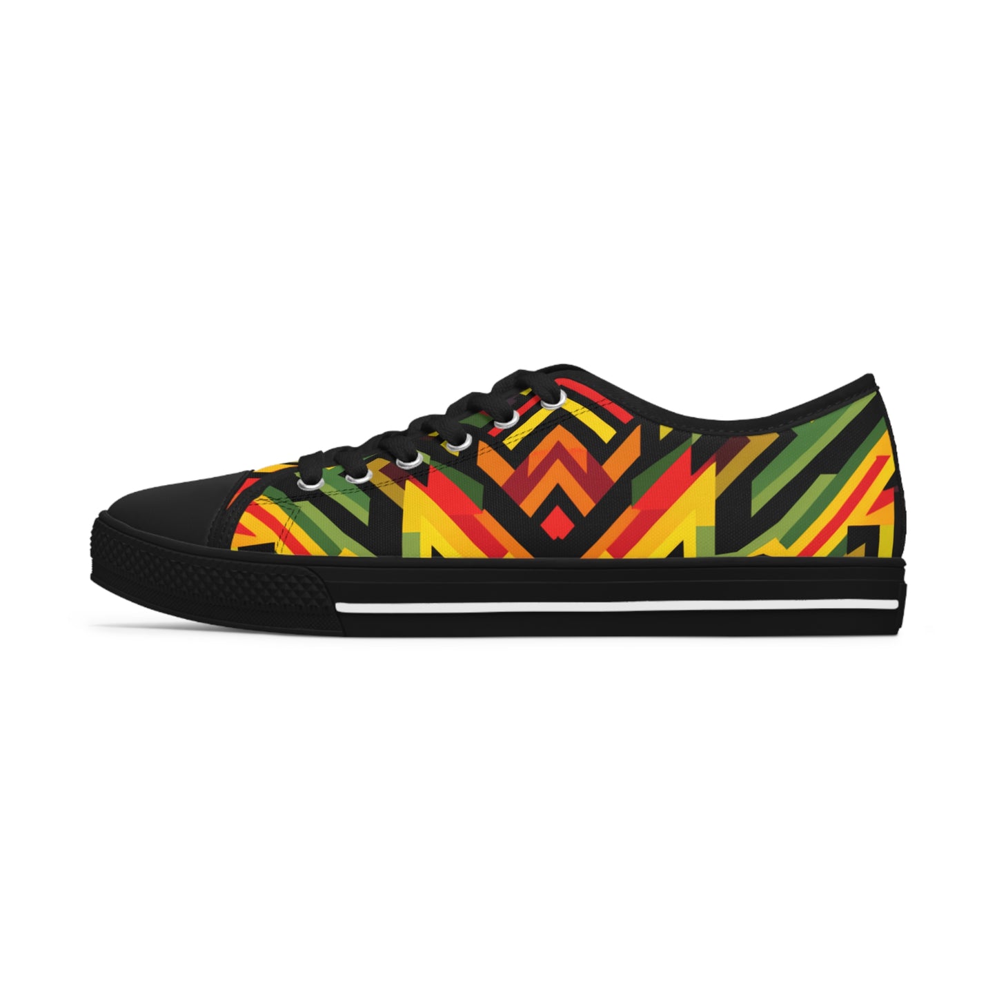Women's Low Top Sneakers - Sun Splash Design