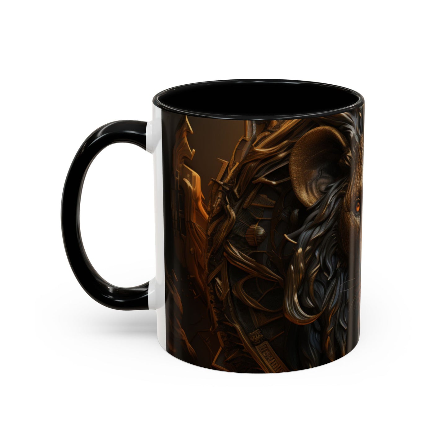 Accent Coffee Mug, 11oz - Lion of Majesty Design