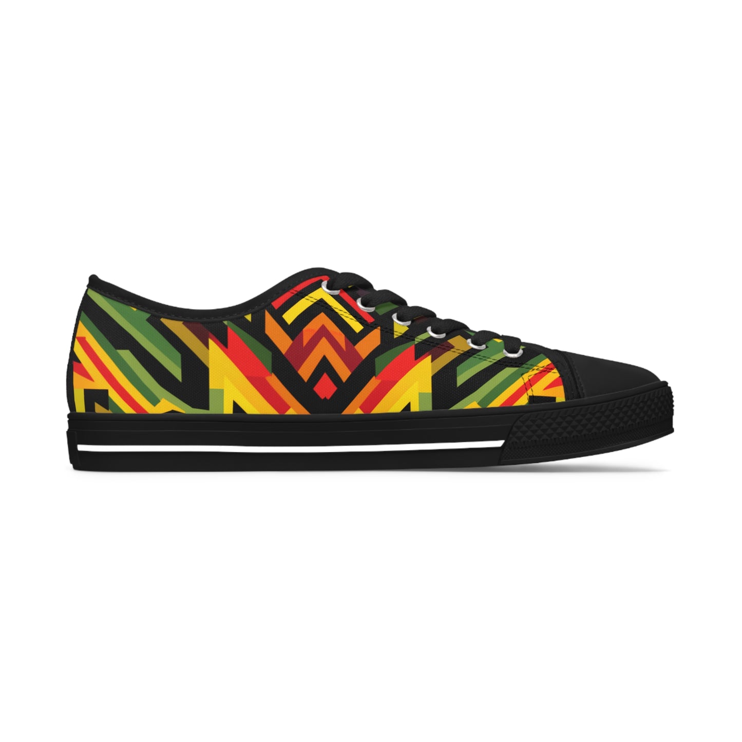 Women's Low Top Sneakers - Sun Splash Design