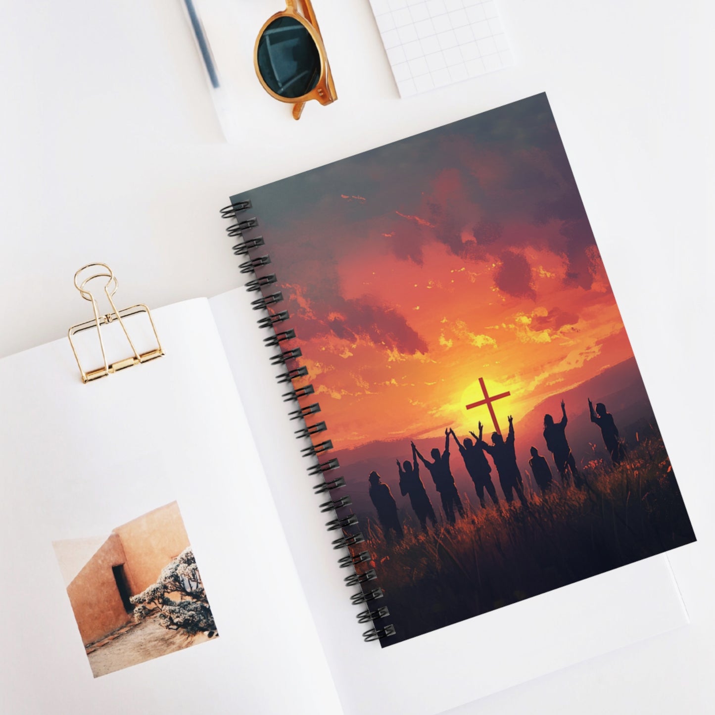 Spiral Notebook - Ruled Line - Grace Design