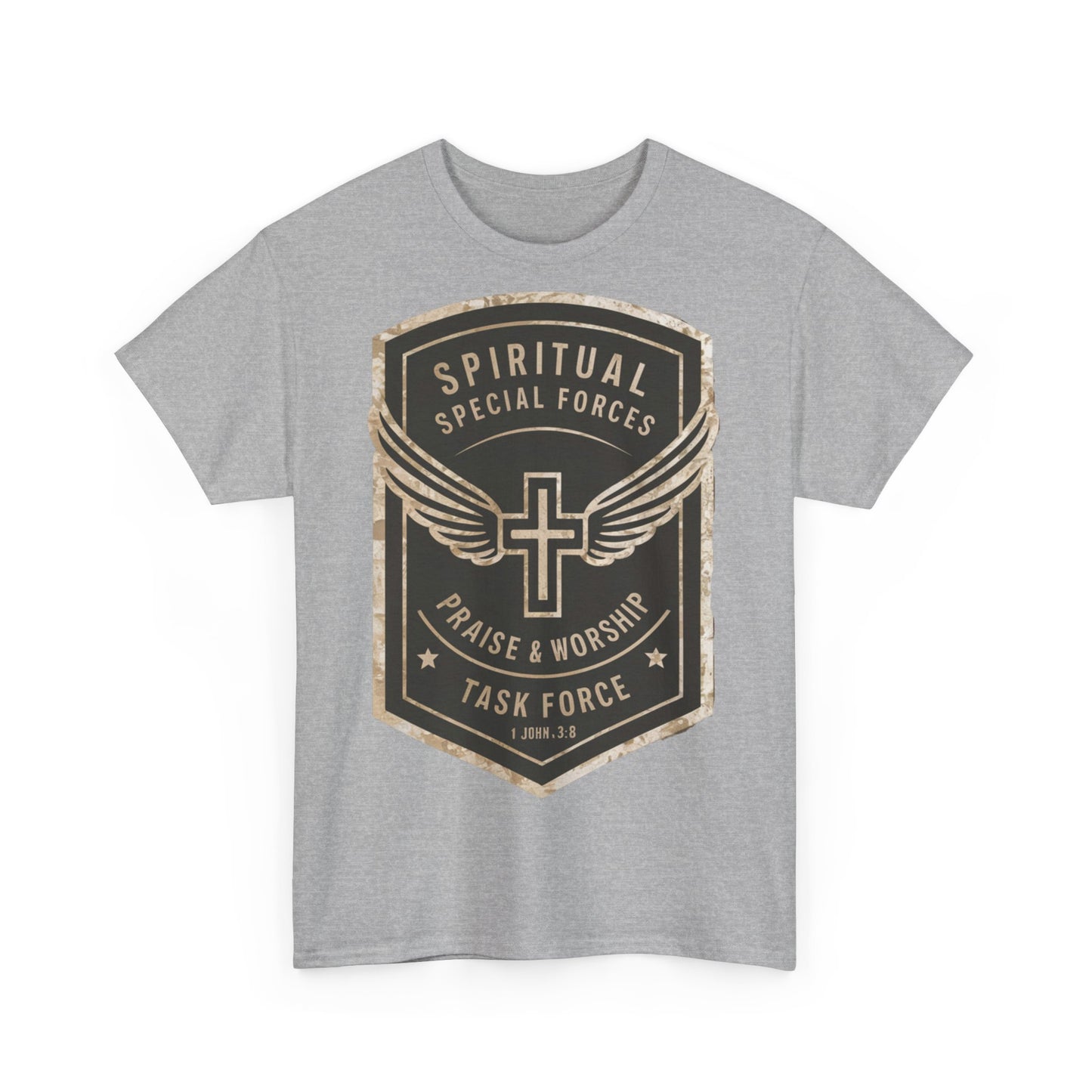 Unisex Heavy Cotton T-shirt - Spiritual Wars Praise & Worship