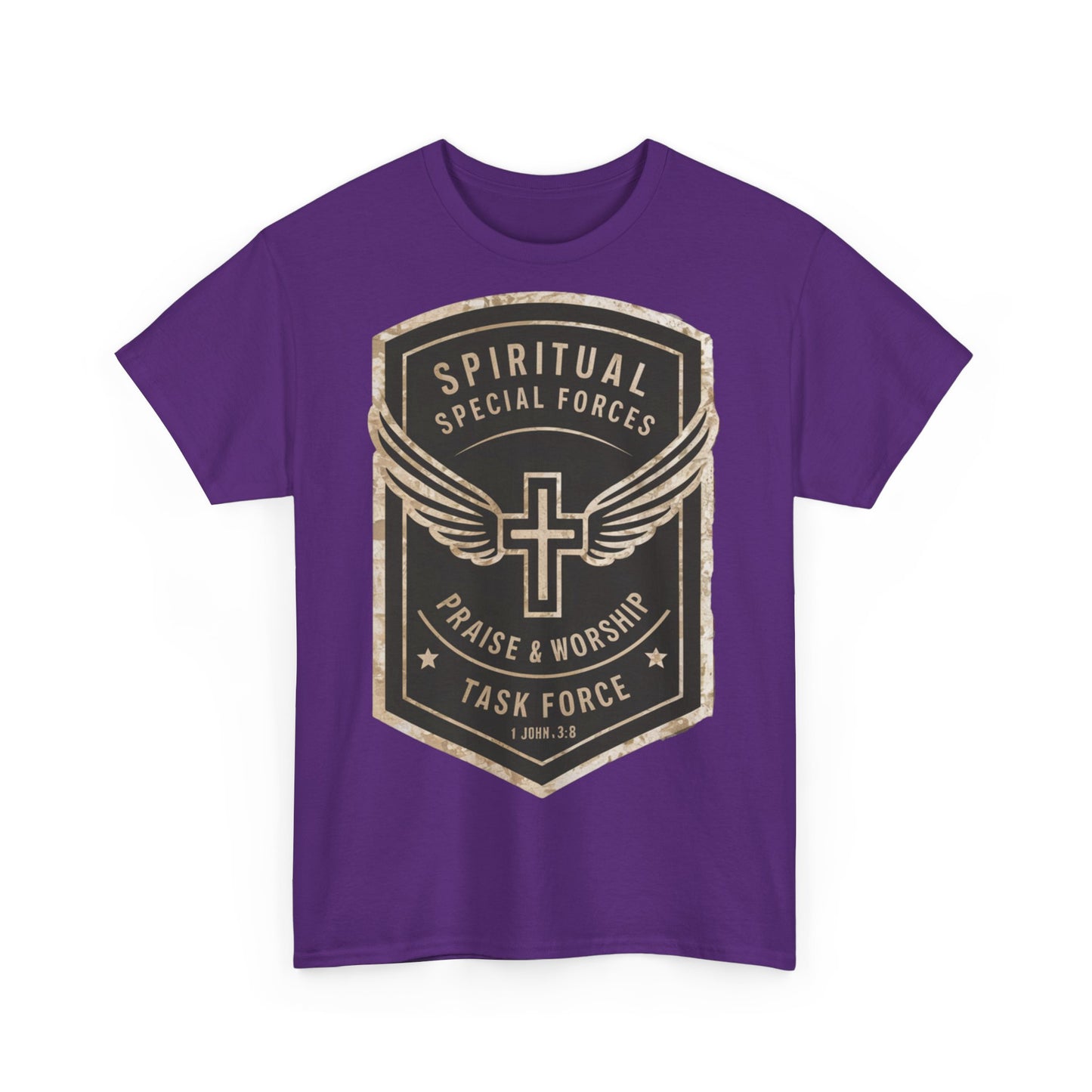 Unisex Heavy Cotton T-shirt - Spiritual Wars Praise & Worship