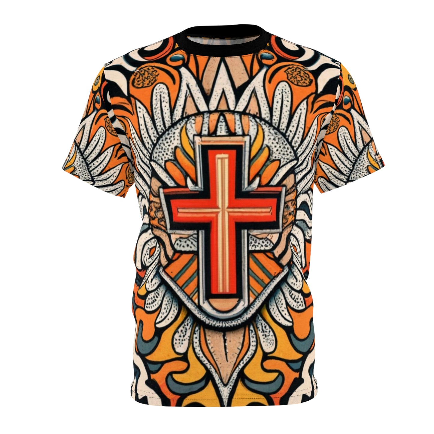 Unisex Cut & Sew Tee (AOP) - Graça Design