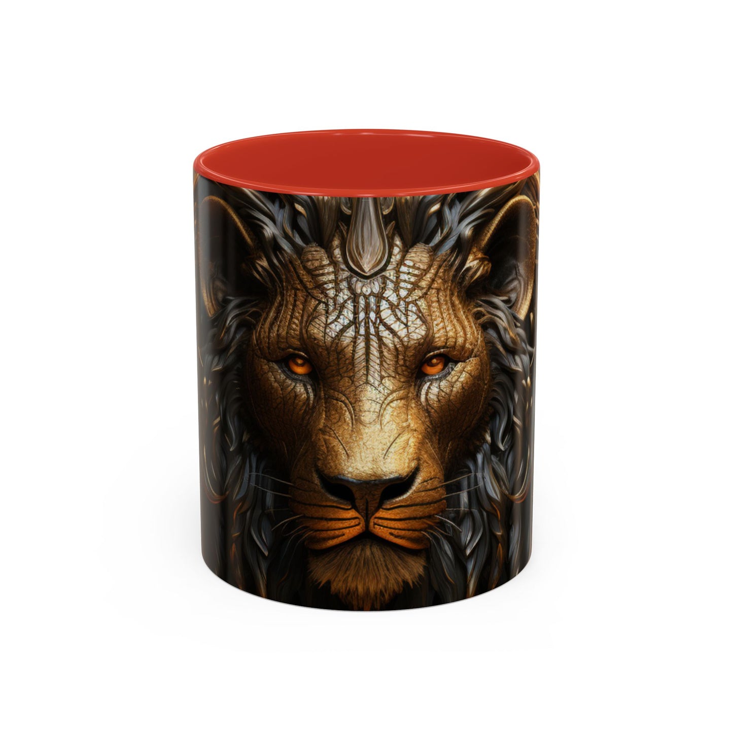 Accent Coffee Mug, 11oz - Lion of Majesty Design