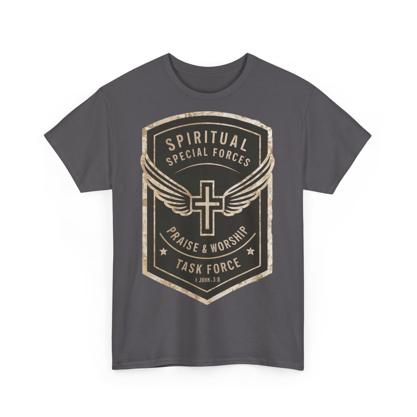 Unisex Heavy Cotton T-shirt - Spiritual Wars Praise & Worship