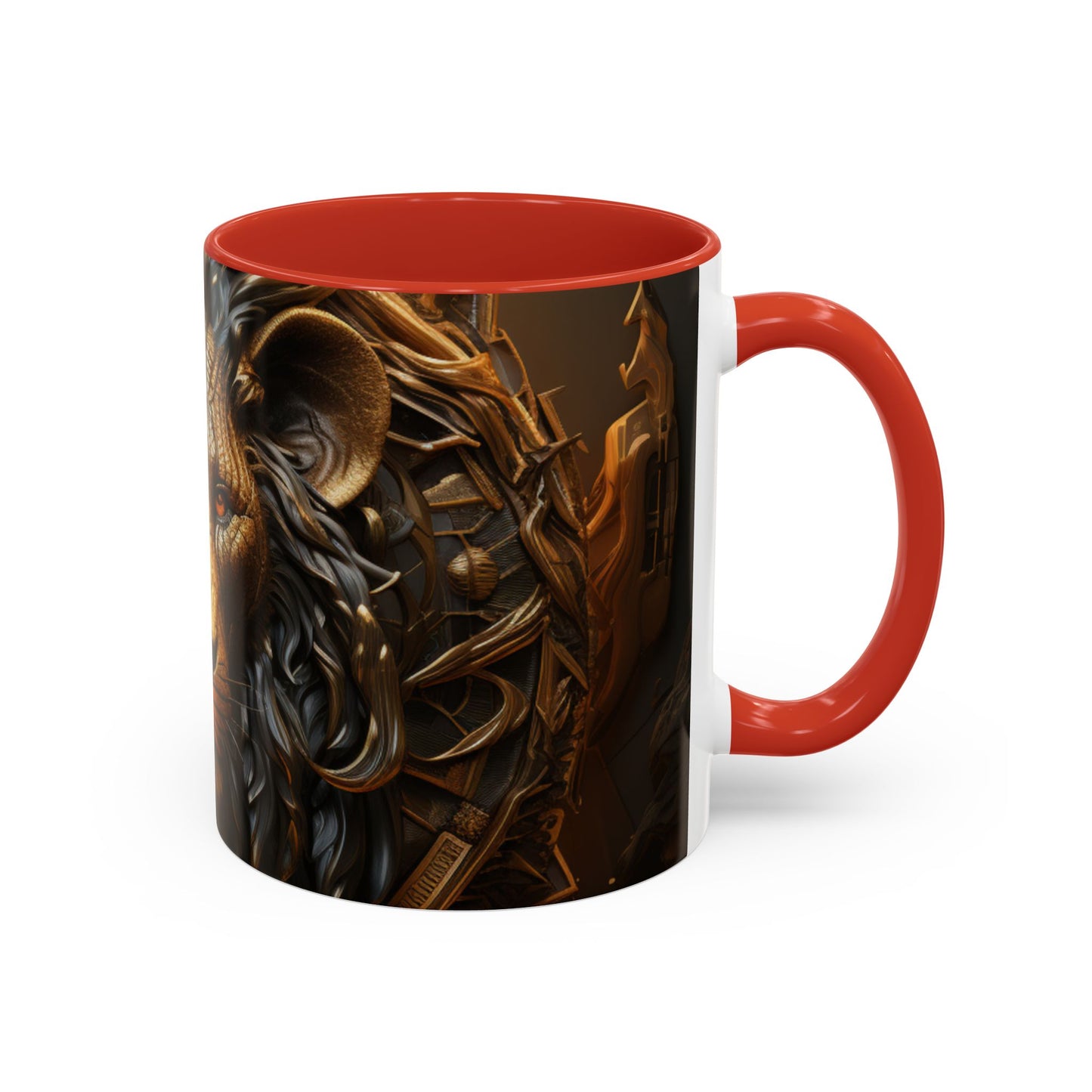 Accent Coffee Mug, 11oz - Lion of Majesty Design