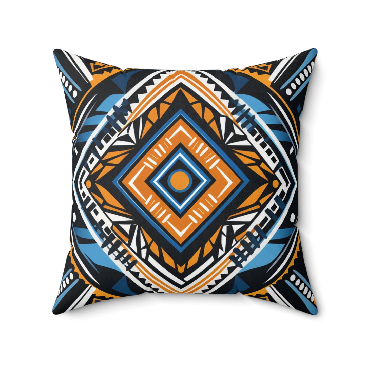 Spun Polyester Square Pillow - Bukhosi Design