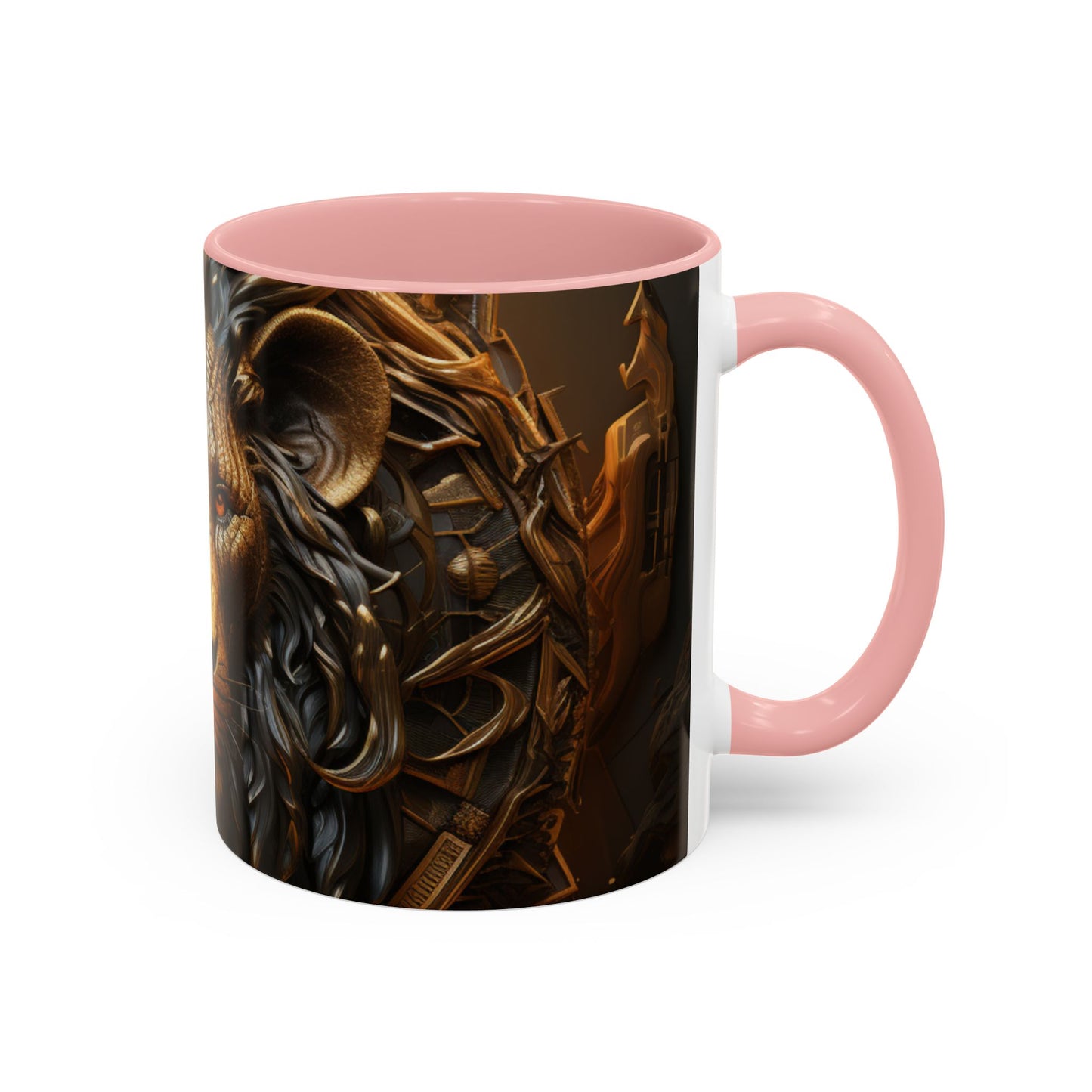 Accent Coffee Mug, 11oz - Lion of Majesty Design