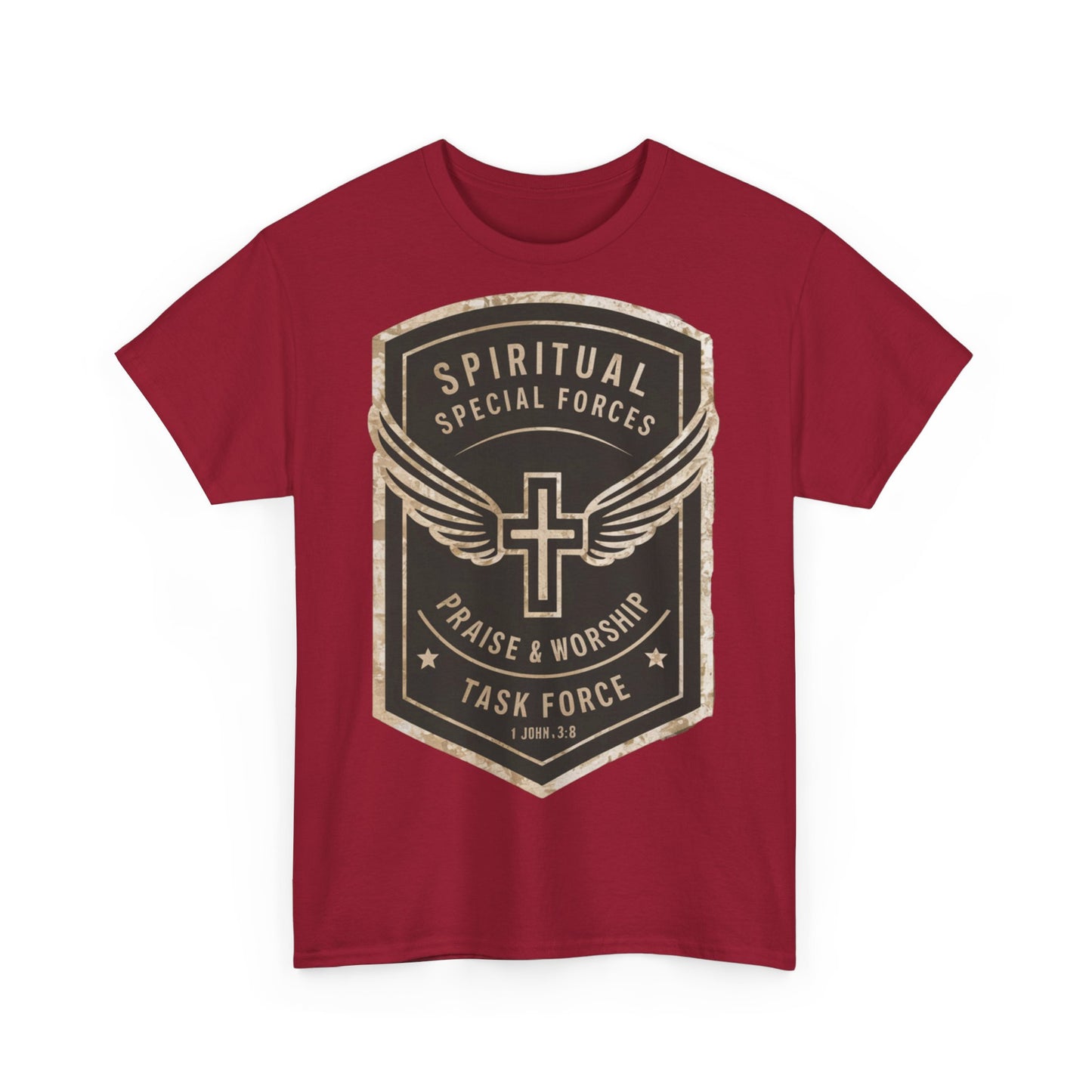 Unisex Heavy Cotton T-shirt - Spiritual Wars Praise & Worship