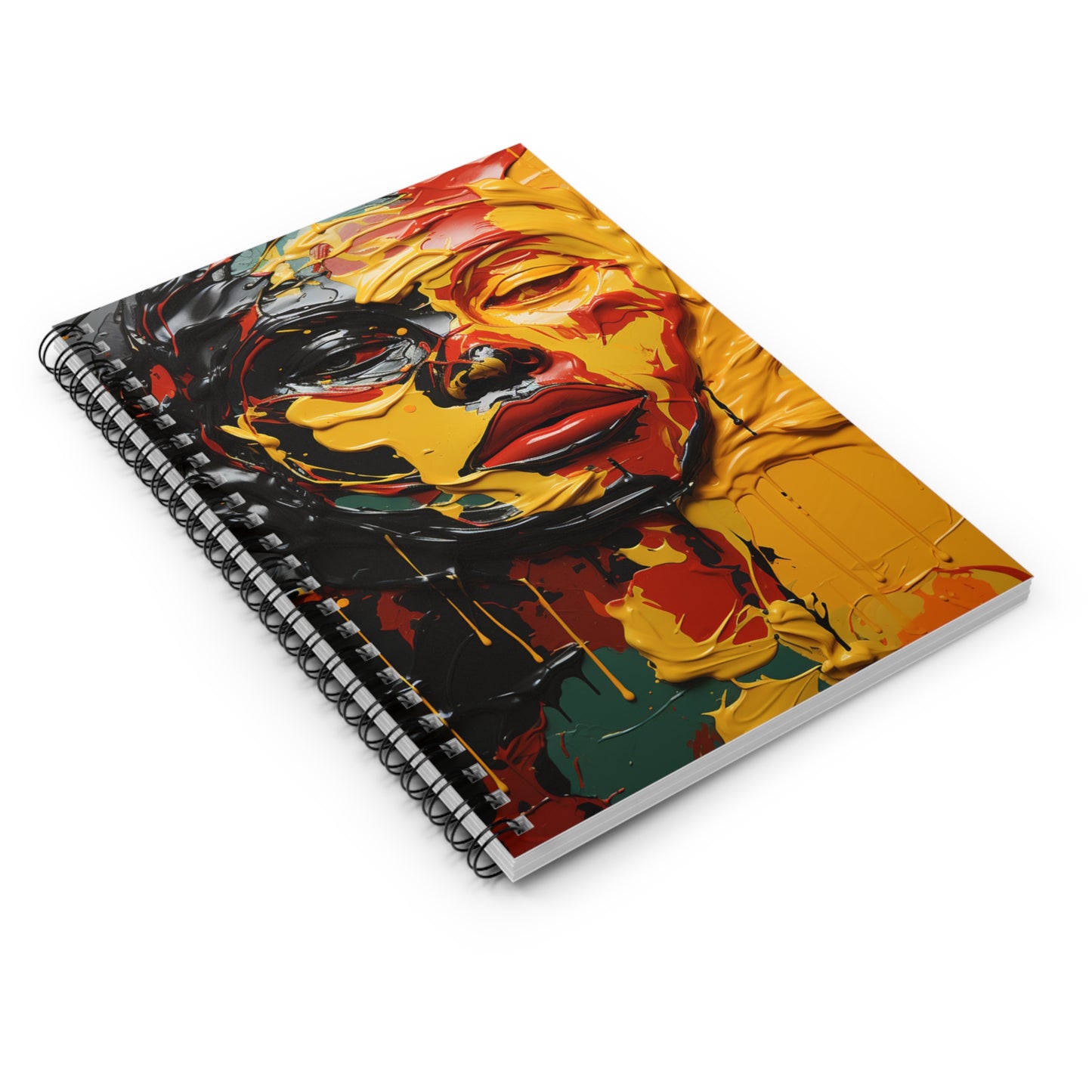 Spiral Notebook - Ruled Line - Mother Africa Design