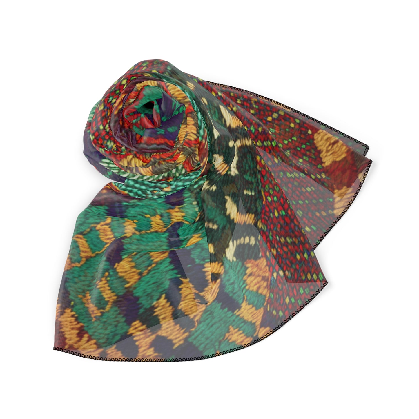 Unisex Poly Scarf - Luanda Design