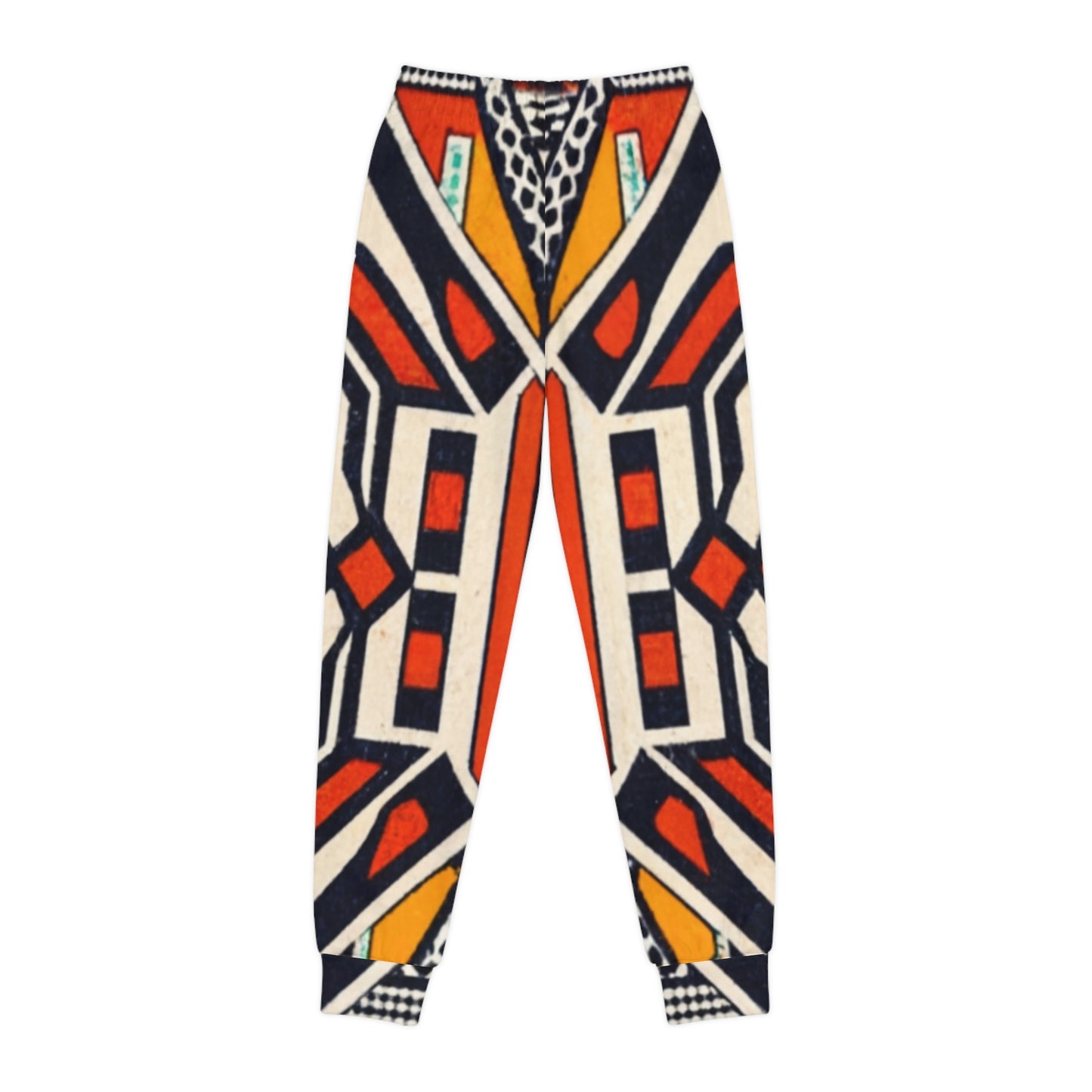 Unisex Youth Joggers - Cultural Mosaic Design