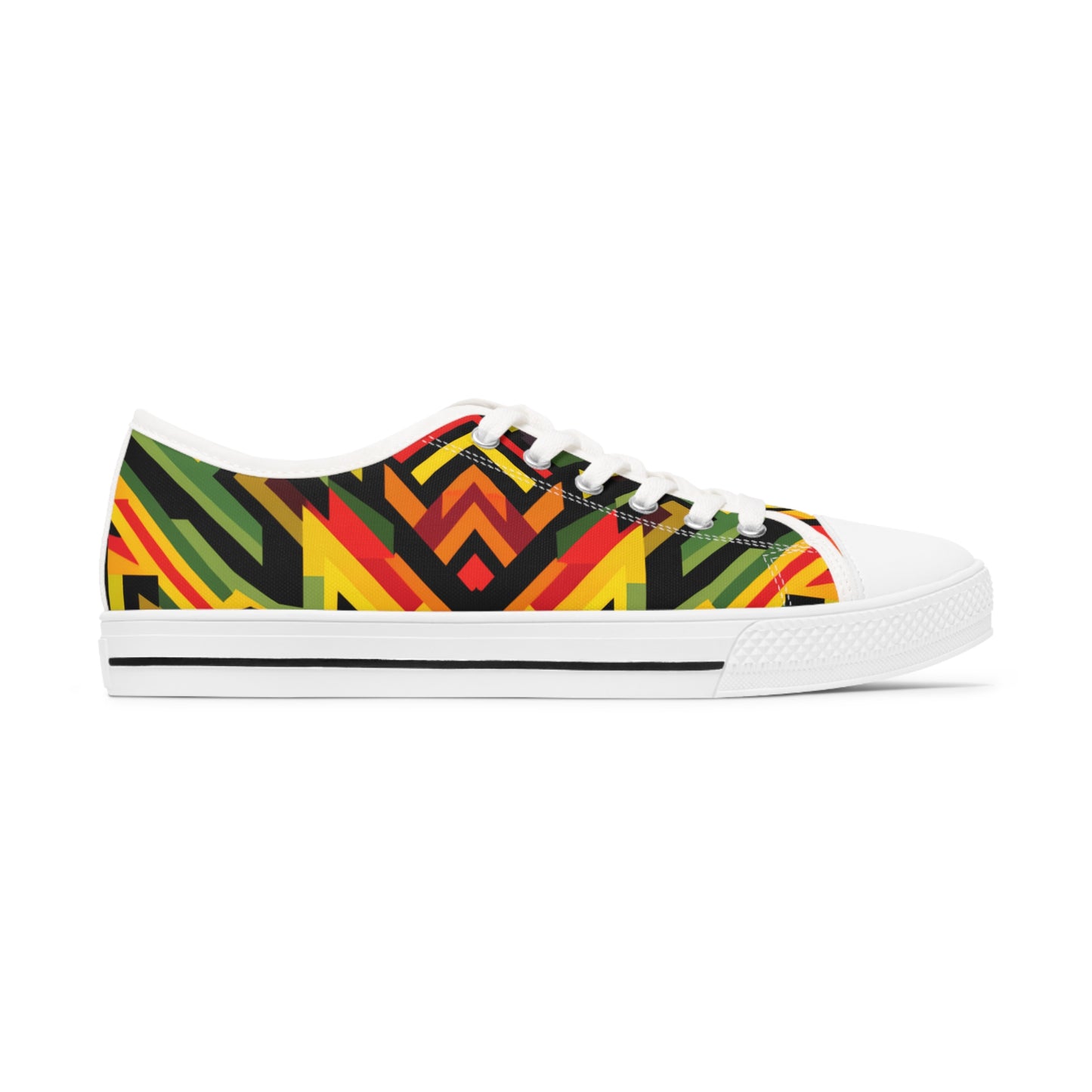 Women's Low Top Sneakers - Sun Splash Design