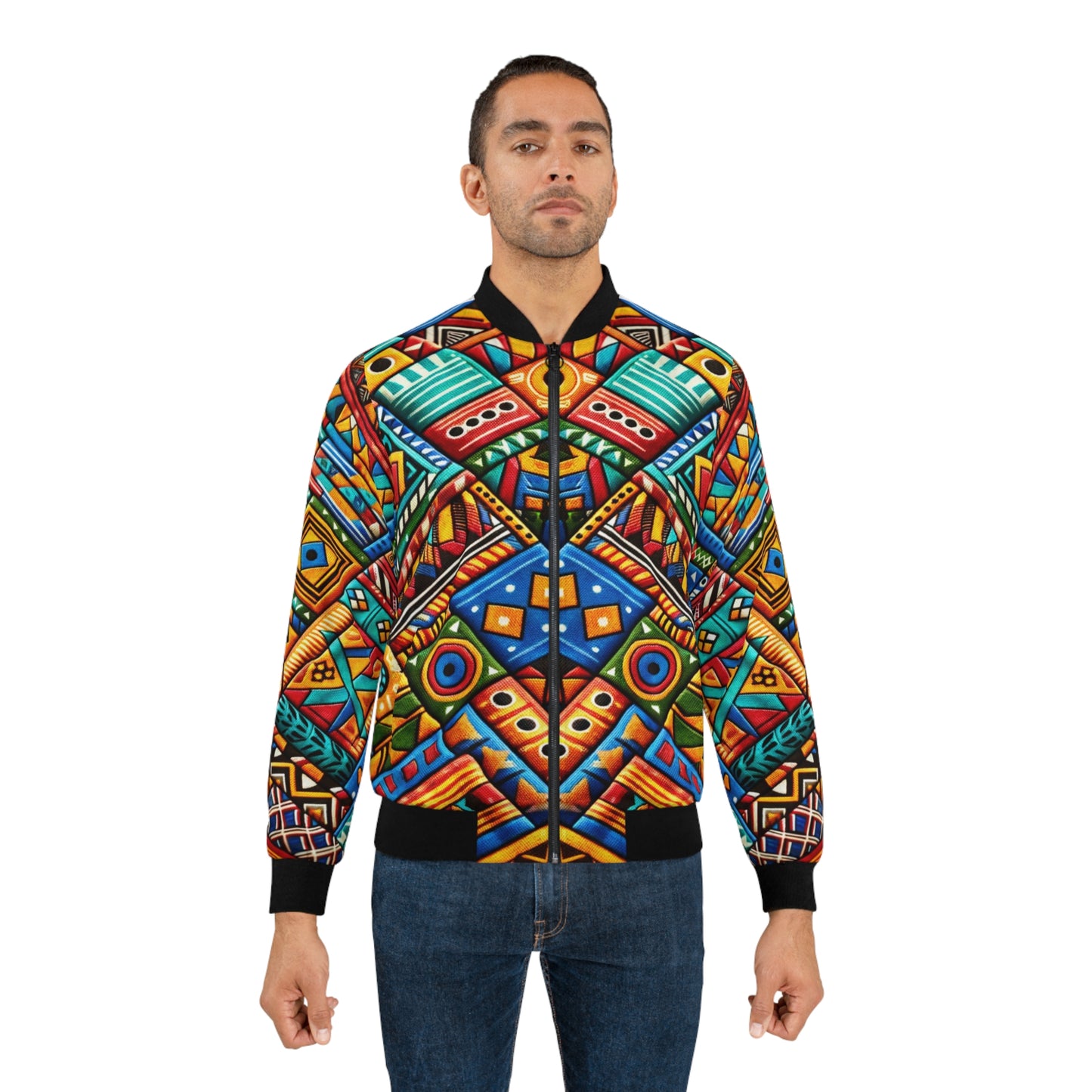 Men's Bomber Jacket (AOP) - Zalaleia Design
