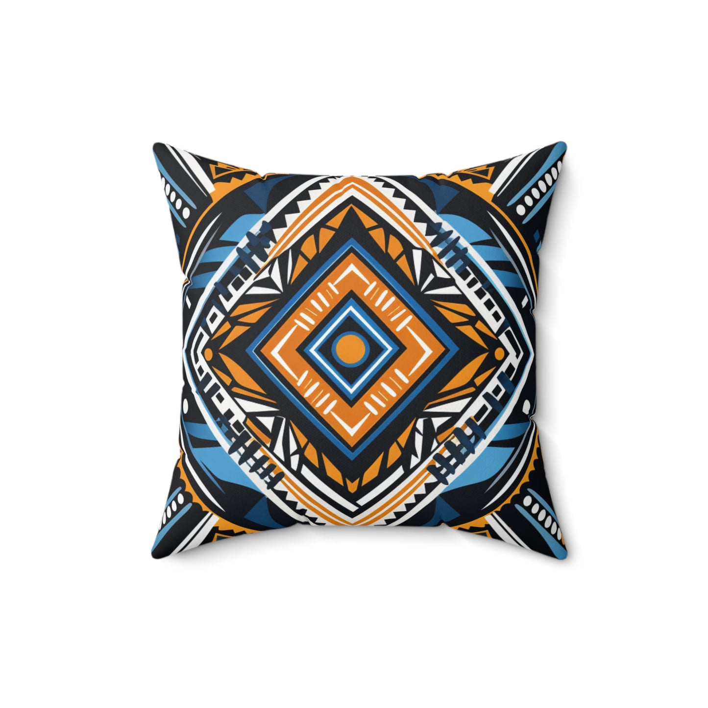 Spun Polyester Square Pillow - Bukhosi Design