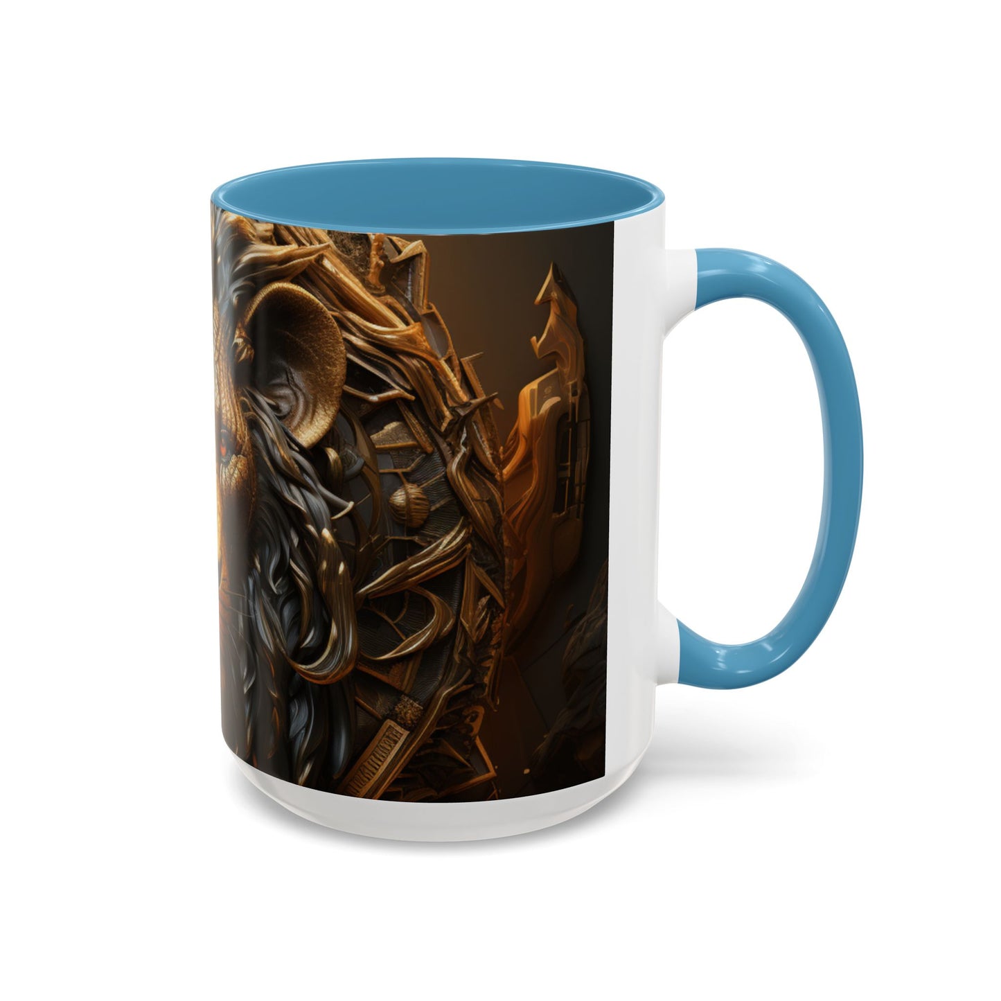 Accent Coffee Mug, 11oz - Lion of Majesty Design
