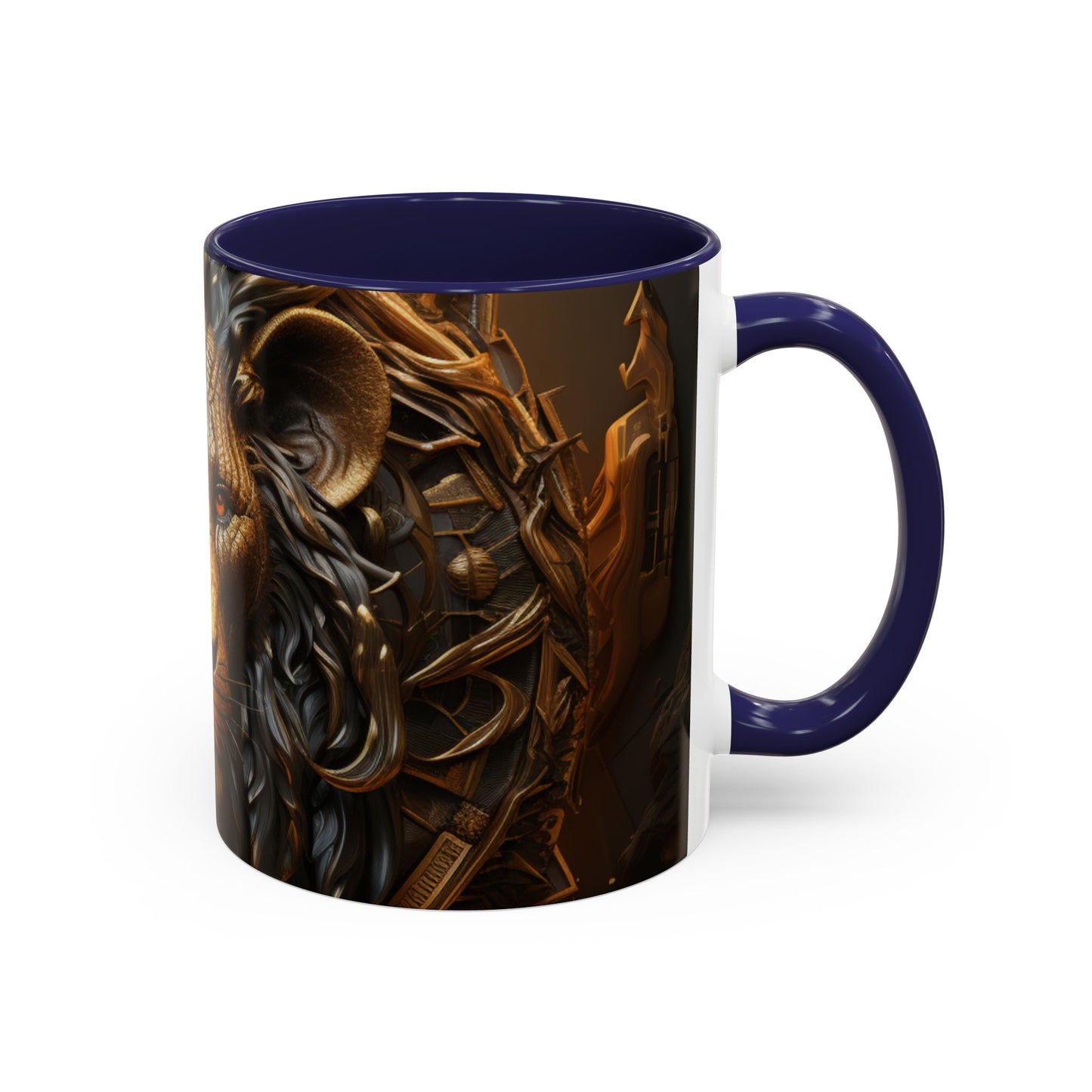 Accent Coffee Mug, 11oz - Lion of Majesty Design