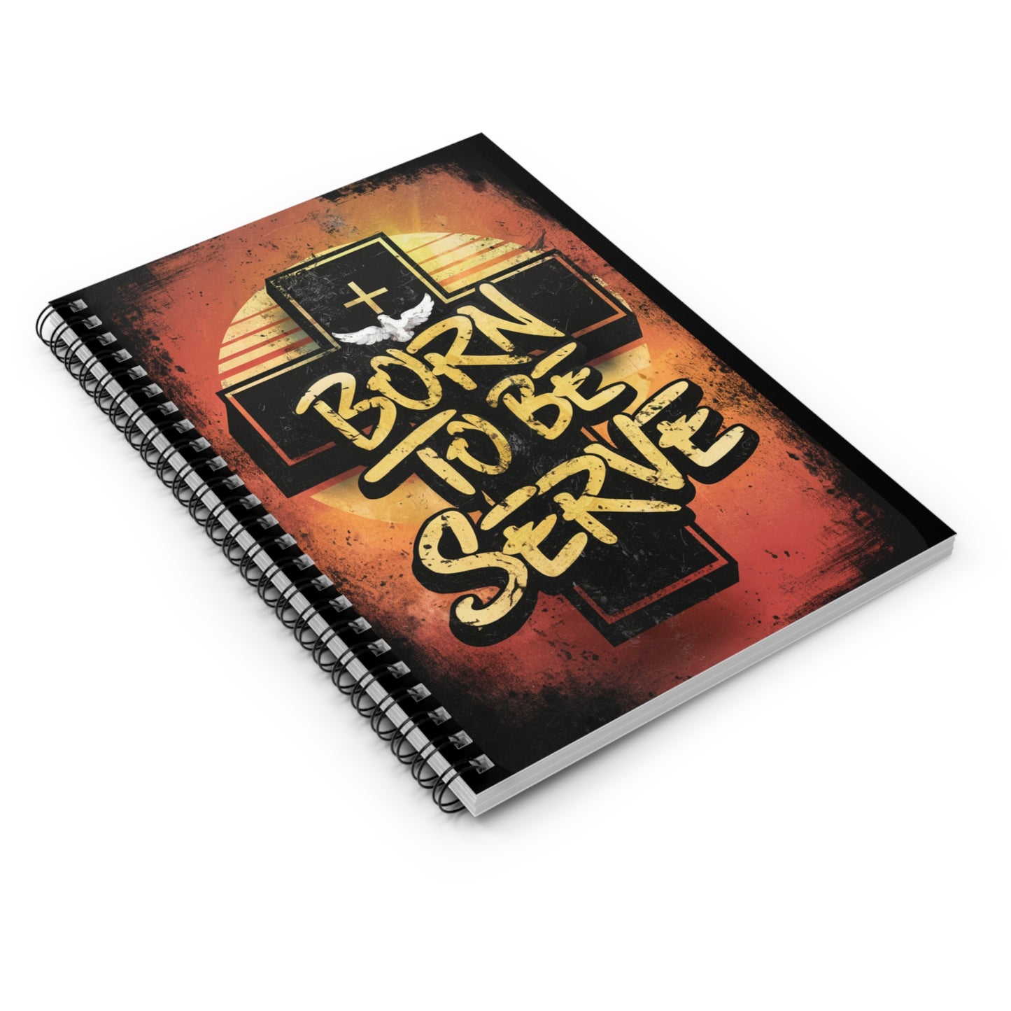 Spiral Notebook - Ruled Line - Born To Serve