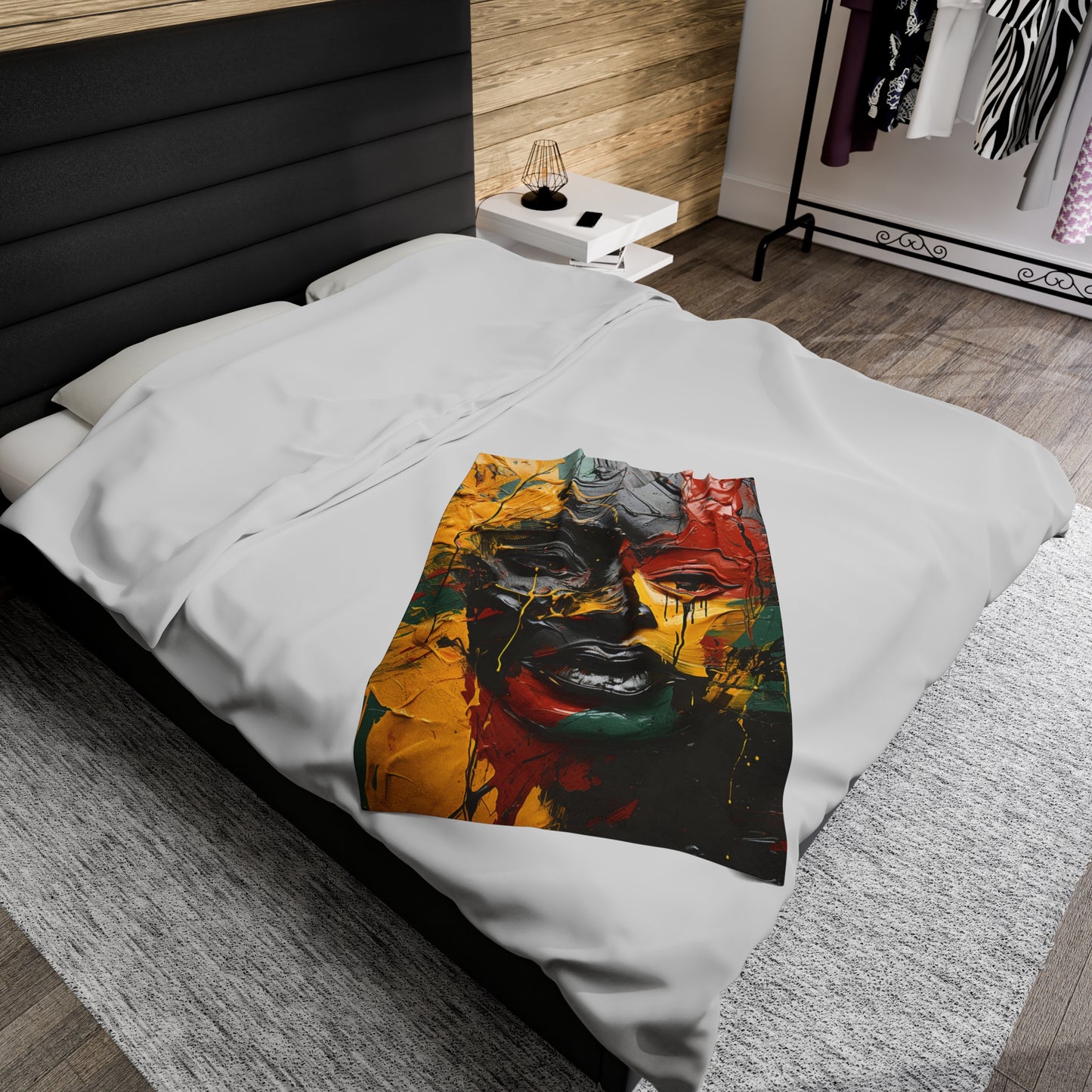 Velveteen Plush Blanket - Resilient Beauty Design
