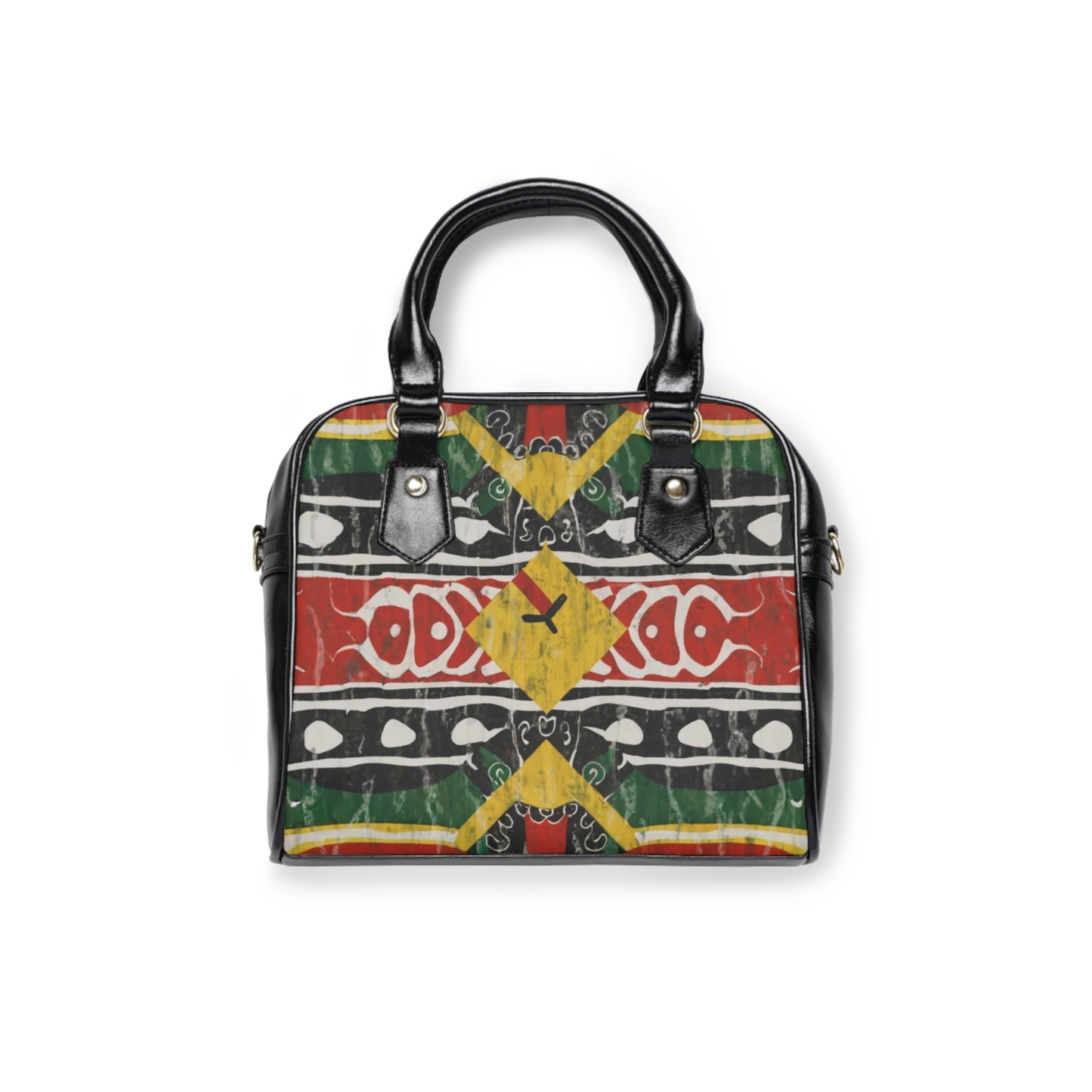 Shoulder Handbag - Luminous Crossroads Design