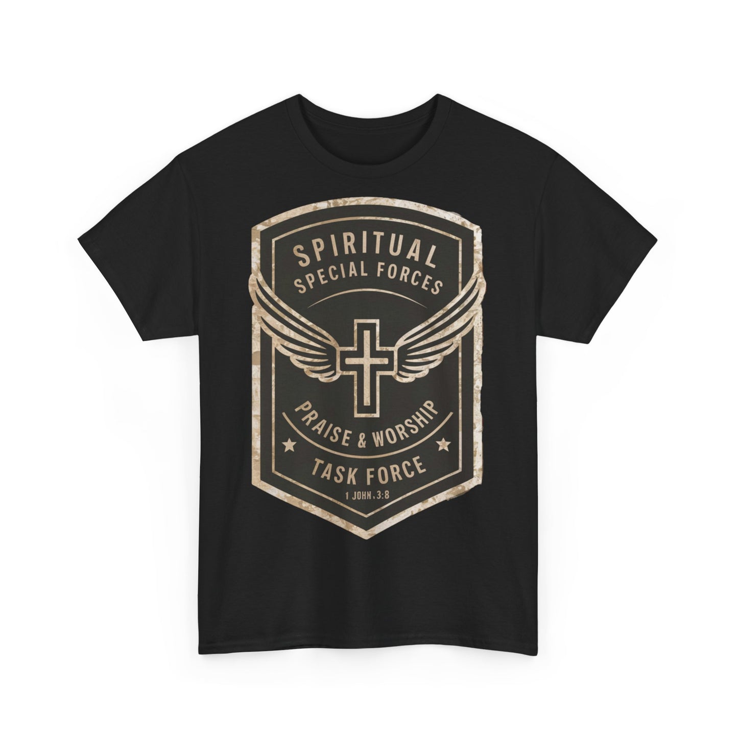 Unisex Heavy Cotton T-shirt - Spiritual Wars Praise & Worship