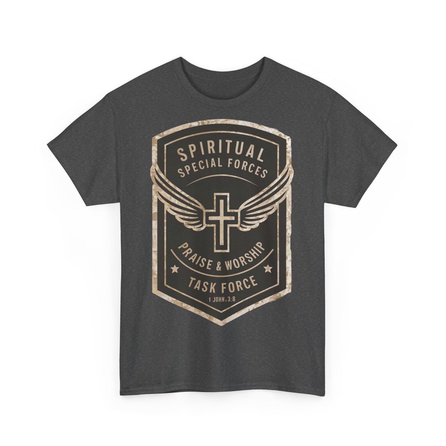 Unisex Heavy Cotton T-shirt - Spiritual Wars Praise & Worship