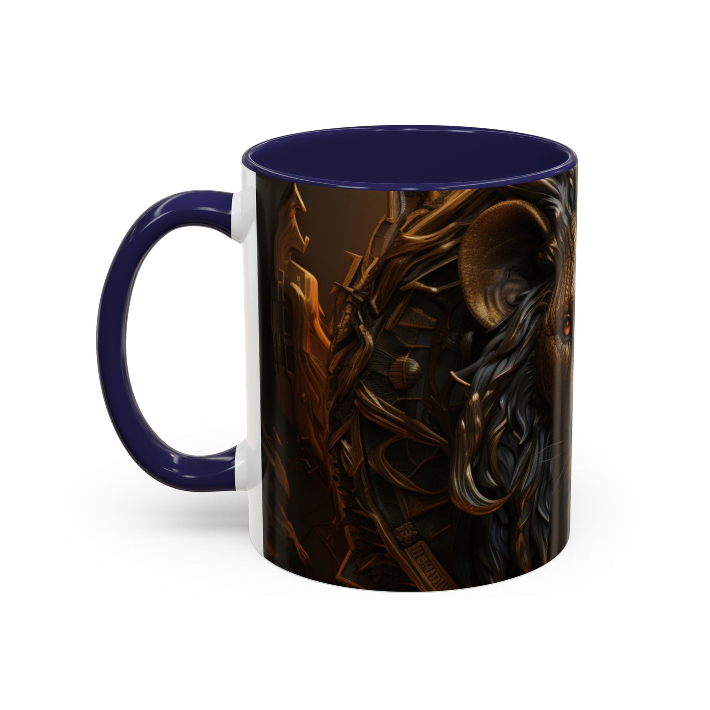 Accent Coffee Mug, 11oz - Lion of Majesty Design