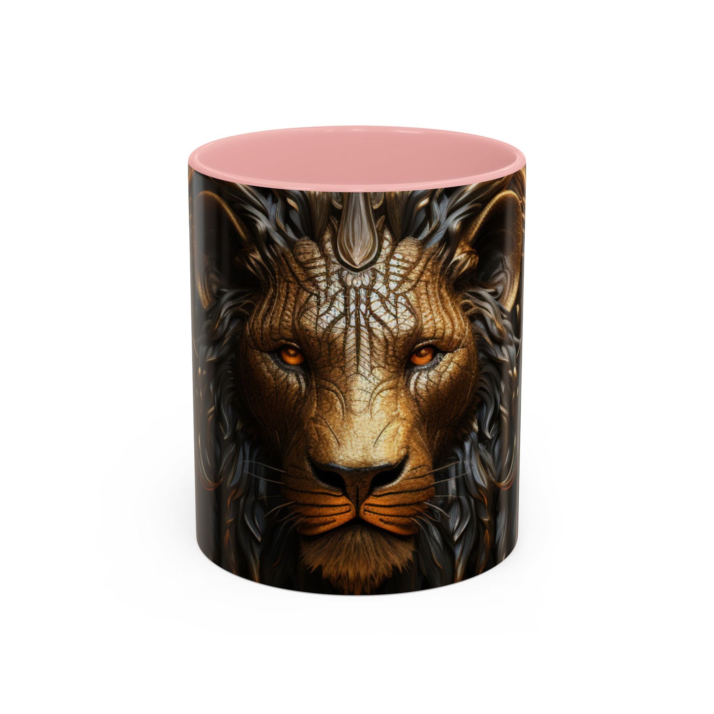 Accent Coffee Mug, 11oz - Lion of Majesty Design
